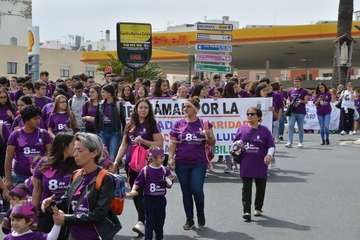 Marcha de escolares por la igualdad en Telde (Foto TA)